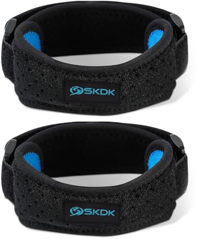 Zymoplas 1 Paio di Cinturini Regolabili per Rotula Unisex corridori Sport Bretelle addensate per Il Ginocchio Supporto per Il Basket Accessori per Avvolgere la Palestra