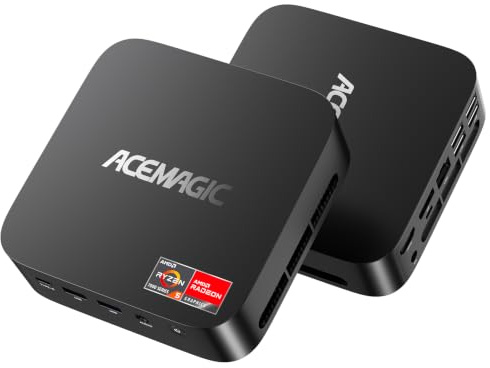 ACEMAGIC K1 Mini PC con AMD Ryzen 5 7530U (Fino a 4.5 GHz), 16GB RAM 512GB | Mini Computer,AMD Radeon Graphics 2000MHz, BT 5.2/WIFI 6/6C/12T per Ufficio,Studio,Business