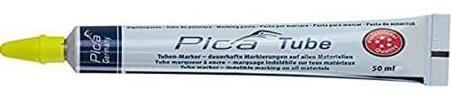 Pica 575/44 Signierpaste gelb | für alle Materialien | ideal für öliges oder rostiges Metall | abriebfest und wasserfest | auch nach extremen Temperaturen sichtbar