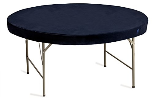 Yellow Mountain Imports Professional Grade Blue Round Table Cover for Card Games, Mahjong, Board Games, Dice Games, and More - 155.5 centimeters
