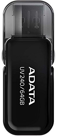 ADATA UV240 32GB 2.0 USB Typ A Stecker USB Flash Drive (32 GB, 2.0, USB Typ A, Kappe, 7 g, Schwarz)