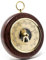 Fischer 1366R-22 Barometer - 140 mm Druckmessgerät mit Echtholz-Gehäuse gebeizt mahagonifarben - Messing - Made in Germany