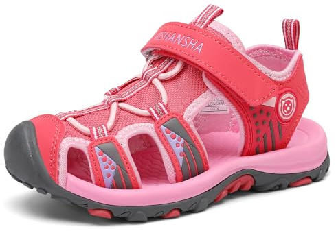Saguaro Sandali Chiusi Bambini Traspirante 25-39 EU | Trekking, Estate, Outdoor, Antiscivolo, Bambino, Bambina