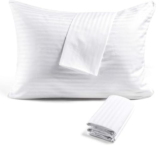 Faunna Protector de Almohada, Protector de Almohada 50x75 cm (Juego de 4) Algodón 100%, Funda de Almohada con Cremallera