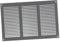 300x200mm / 12x8 inch Grey Metal Air Vent Grille Cover with Insect Mesh - Ventilation Cover