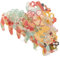 Pince à Griffes Cheveux SAKURA pour Femmes Filles Fleur Pince à Cheveux Barrette Banane Crabe Esthétique Pince à Cheveux en Vrac Accessoires de Cheveux (182 SAKURA Moyen/Bleu)
