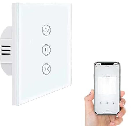 Alexa Rolladen Zeitschaltuhr, UseeLink Smart Rolladenschalter, Smart Jalousien Zeitschaltuhr, Kompatibel mit Alexa/Google Home, APP Fernbedienung, Timer,Jalousien, Markise,Nullleiter Erforderlich