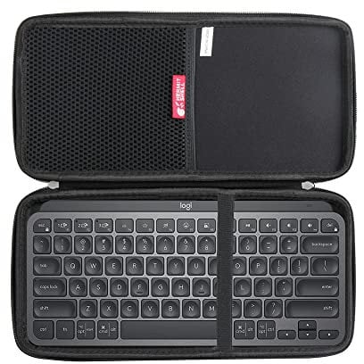 Hermitshell Hart Reise Fall für Logitech MX Keys Mini für Mac Kabellose Tastatur (Schwarz)
