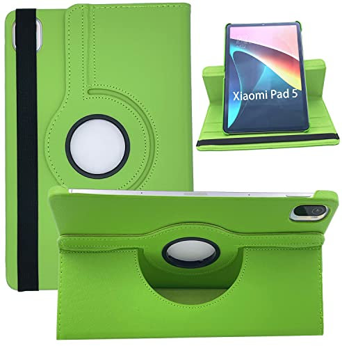 Dlahaby Custodia per Xiaomi Mi Pad 5/Mi Pad 5 PRO 11 2021, Pelle PU con Supporto Girevole Cover per Xiaomi Pad 5/MiPad 5 PRO Tablet,Verde