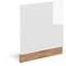 Vicco façade R-Line, Blanc Haute Brillance/Chêne de Force doré, 60 cm sans Plan de Travail