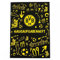 Borussia Dortmund Hausaufgabenheft - Grafitti - schwarz Schulheft A5 Heft BVB 09
