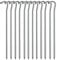 Tent Pegs - 12Pcs 18cm Tent Pegs Metal with Hammer Camping Pegs Rust Free Tent Hooks Ideal for Camping, Hiking, Traveling, Beach and Outdoor