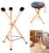 TAZZOR Handpan Drum Ständer, Haltbarer Ätherischer Trommelständer, Massivholz Verstellbar Dreieck Ausziehbar Snare Halter, Ständer Für Ätherische Trommel/Handpan