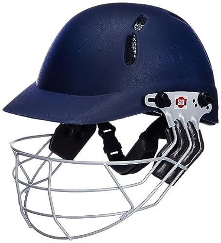 SS Herren & Jungen Helmet0010 Elite Cricket-Helm, Größe M, Marineblau, M