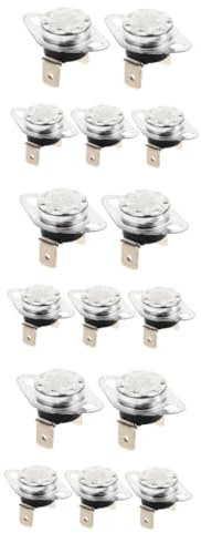 OSALADI 15stücke Thermostat Temperaturregelung Temperaturgesteuert Normalerweise Geschlossen Geeignet Für Haushaltsgeräte Wie Wasserkocher Und Heizgeräte