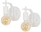 DELIPOP 2 Stück Wandlampe Innen Vintage, Wandlampe Metall, E27 Wandbeleuchtung Weiß Wand Lampe, Industrial Retro Wandlampen für Schlafzimmer Wohnzimmer Flur, Ohne Glühbirne