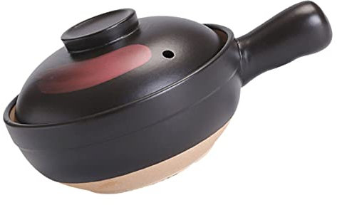 Zerodeko Terracotta Pots Home Cooking Pot Clay Casserole Soup for Stew and Rice
