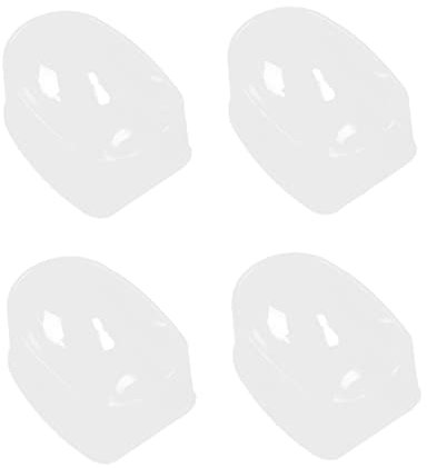 SOESFOUFU 4 Stück Nagelstampfer-kit Nageltauchschale Tauchen Dip-pulverhalter Aus Acryl Manikürenagelkunstwerkzeug Nagel Pulver Tablett Ananas-ohrring Behälter Für Lipgloss Französisch Suite