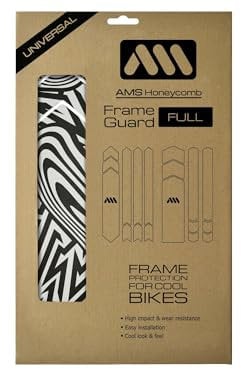 All Mountain Style Rahmenschutz für Mountainbike, Modell Full mit 18 Protektoren, schützt Ihr Fahrrad vor Kratzern und Stößen