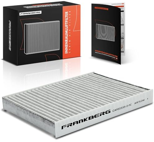 Frankberg Filtro antipolline abitacolo con carbone attivo 1511109080 | Compatibile con: Idea 350, Doblo Box/MPV 223, Idea Van 350, Ypsilon 843, Doblo MPV 119 223, Punto Box/Hatchback 188