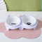 Dog Bowls Cat Food Bowl Removable Non-Spill Ceramic Food and Water Bowls Non-Slip for Small Dogs and Cats (Purple)