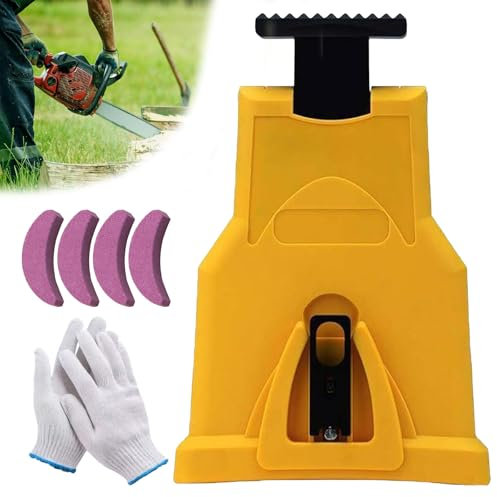 Chainsaw Sharpener, Shirem Universal Chainsaw Sharpener, Shirem Chainsaw Sharpener, Dotmalls Clipmaster Pro, Libiyi Chain Saw Sharpener, Portable Chainsaw Teeth Sharpener, For 12-22 Chain Saws (A)