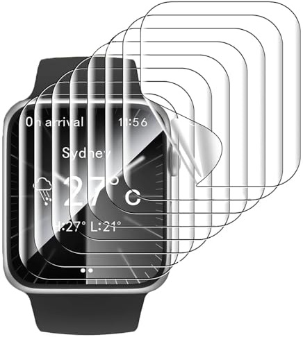 6 pcs Pellicola idrogel per Apple Watch Series 11, 10 / 11, 10 Aluminum 42mm Smartwatch Soft TPU Pellicola in gel Protezione dello schermo Autoguarigione, Installazione facile, Sensibile al tocco