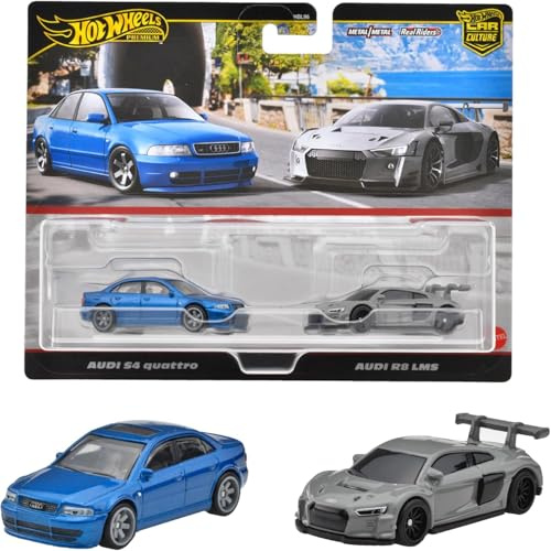 Audi S4 Quattro & Audi R8 LMS JDY82 | Hot Wheels Premium Fahrzeuge