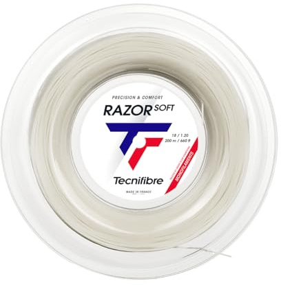 Tecnifibre Razor Soft Monofilament Polyester Tennis String 1.20mm White - 200m Reel