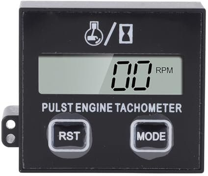 Petit Tachymètre de Moteur Imperméabiliser le Tachymètre de Tronçonneuse à Tronçonneuse pour le Kart de Moto