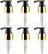 6Pcs Black Plastic 24/410 Dispenser Pump Replacement Gold Lotion Bottle Pump Head Kitchen Bathroom Dish Soap Container Pump Top for Shampoo Conditioner