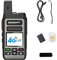 MKMXPTT Network Walkie Talkie Zello Global POC Wireless Remote Unlimited Distance 5000mAh SIM Card 2G 3G 4G Bluetooth Ham Radio WiFi Long Range 100 Miles GPS Professional POC Walkie Talkie 5000KM