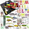 Huracan Angelköder Set, hecht köder, 300 PCS Angelzubehör Set mit Angelbox, wobbler einschließlich Spinner kunstköder, Gummifische für Zander, Forelle, Angeln Barsch Köder für Süßwasser Salzwasser