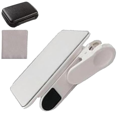 Réflexion miroir pour appareil photo de téléphone portable, clip pour appareil photo, portable et réutilisable pour une réflexion miroir unique, fixation facile à les smartphones Accessoires de