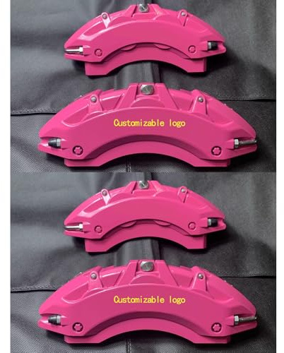 Compatible with AUDI A5/A6L /A7/Q5/ Q6/Q7/Q8/TT Aluminum Alloy Brake Caliper Covers Rose Pink Color 4Pcs/Set