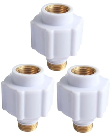Toddmomy Adattatore per Scaldabagno Parete Divisoria Anti-perdita in Plastica e Rame, Compatibile per Cucina e Bagno, 3 Pezzi per Sicurezza Elettrica