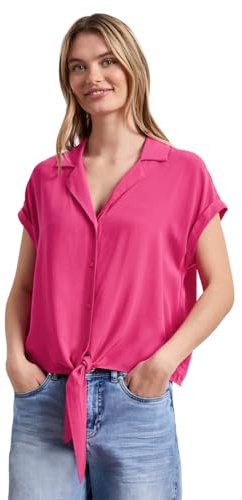 Street One Damen 3413007 Dropped Shoulder Bluse mit Bowling-Kragen (1er Pack)