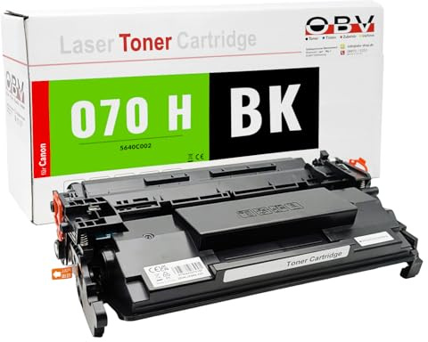 OBV 070H Toner Schwarz XL kompatibel für Canon, ca. 10.200 Seiten | Kompatibel mit LBP243dw, LBP246dw, LBP247dw, MF461dw, MF462dw, MF463dw, MF465dw, mit Chip und Füllstandsanzeige