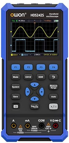 HDS242S 3-in-1 Handheld Oscilloscope Multimeter Waveform Generator 2CH 40MHz Bandwidth Digital Scope Meter(EU)