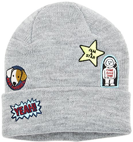 NAME IT Baby - Jungen Mütze NITMADGE Knit HAT M Mini 13142504, Gr. 51 (Herstellergröße: 50/51), Grau (Grey Melange)