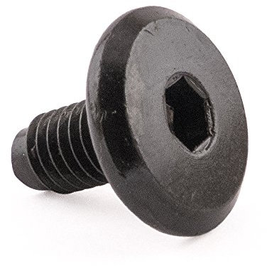 SD Products FCB6012BK-100 Möbelverbinderschrauben, Schwarz, M6 x 12 mm, 100 Stück