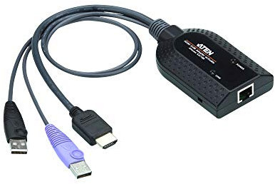 Aten USB HDMI Virtual Media KVM Adapter Cable (Support Smart Card Reader and Audio De-Embedder)
