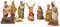 Fiico Riffelmacher Krippenfigurenset Gold 7-9 cm | 11-TLG. Traditionelles Design - 78300 - Dekoration Weihnachten Weihnachtskrippe