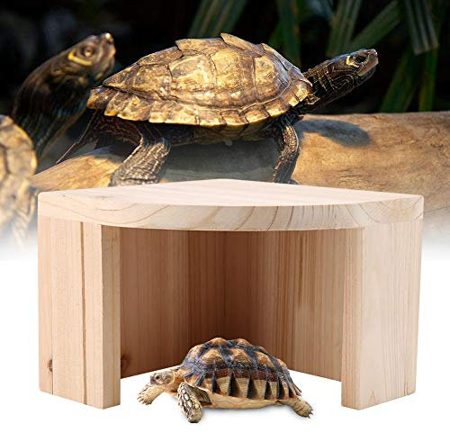 Duokon Piattaforma Tartaruga Basking Hide Cave Habitat Naturale Casa Criceto Legno Isola Aquarium Decor Semi Acquatici Piccoli Animali rettili