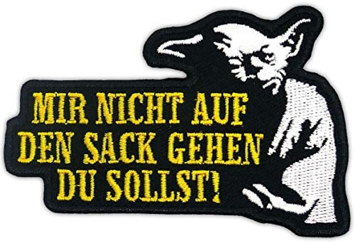Aufnäher Aufbügler Patch Mir nicht auf den Sack gehen du sollst