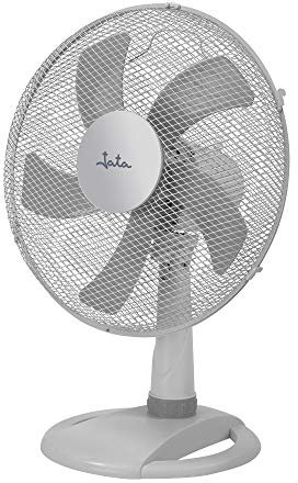 Jata JVVM3027 Ventilador de mesa con 3 velocidades. 60 cm de altura. Oscilación automática y cabezal inclinable. Rejilla de metal protectora trasera y delantera