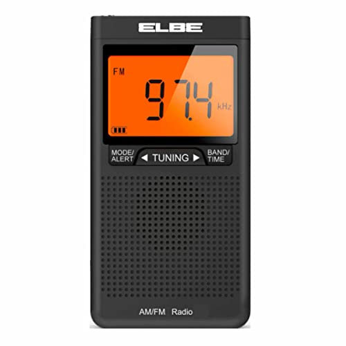 ELBE RF-94 RADIO DIGITAL AM-FM CON GRAN DISPLAY Y AURICULARES, COLOR NEGRO (05205651)