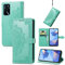 Fertuo Hülle für Oppo A16 / A16S / A54S, Handyhülle Leder Flip Case Tasche mit Kartenfach, Magnet und Standfunktion [Mandala Muster] Handy Schutzhülle Ledertasche für Oppo A16 / A16S / A54S, Grün