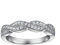 Dsnyu Ring Damen Silber 925 Gravur, Weiß Zirkonia Unendlichkeit Ewigkeit Band Verlobungsring für Damen 60