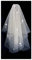 OPYTR Hochzeit Schleier Bling Bling zweilagiger kurzer Hochzeits-Brautschleier, glänzender Pailletten-Glitzer-Braut-Mesh-Schleier, Metallkamm, EllbogenlängeEllenbogenlänge